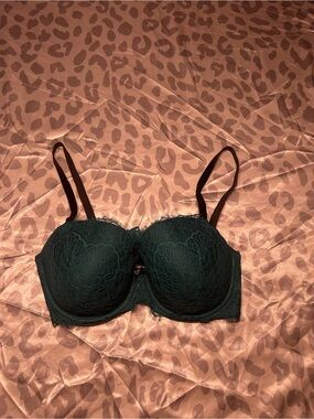 Victoria secret Lace Push-Up Bra in Dark Green
